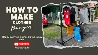 How to make CLOTHES HANGER DOUBLE STORY!!! #diy #steel #homemade #creative #welding #black