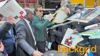 Ryan Reynolds Signs Autographs as He Arrives at the Paley Center in New York, NY