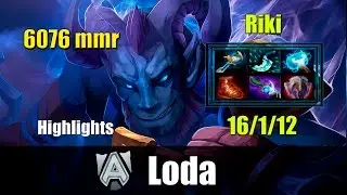 Dota 2 6.87 - Lod[A] plays Riki 6076 mmr (16/1/12) Ranked match highlights