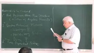 METU - Quantum Mechanics II - Week 1 - Lecture 1