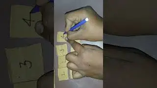 How to make number solving puzzle by cardboard #shorts #puzzle #craft #trending