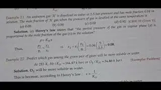 Class 12th chemistry previous year questions # chapter - solutions #Important questions #Board