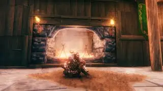 Valheim - Functional Chimney 🔥 (Hearth) - Works On Separate Floors - 4K Timelapse