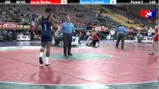 Last Chance Qual 66 KG: Jacob Wadley (NA) vs. Darrion Caldwell (Sunkist Kids)