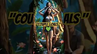 couple goals in paradise jungle vibes #paradisefound #forestfairy #tropicalstyle #shorts