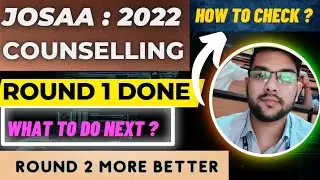 Josaa Round 1 allotment done ✅ | How to check ? | What to do next ? #Josaa #results #allotment #NIT