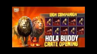 NEW FIERY BEAST BUDDY SET  LION COMPANION  CRATE OPENING     #pubg  @nf84singhyt