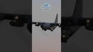 C-130H Portuguesa Air Force landing at Lisbon Airport