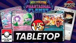 Gardevoir ex vs Charizard ex | Phantasmal Flames | League Cup BO3 R1 | Tabletop Gameplay