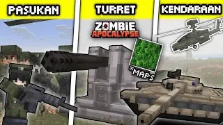 5 ADDON GABUNGAN ZOMBIE APOCALYPSE TERBAIK 2025‼️ DUNIA MCPE LANGSUNG JADI KIAMAT!!! (WAJIB COBA)