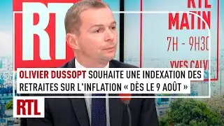 Olivier Dussopt souhaite une indexation des retraites sur l'inflation 