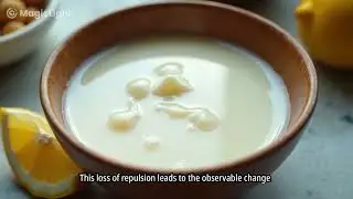 Why milk curdles with lemon#ScienceExperiment #Chemistry #MilkCurdling #AcidsAndBases 