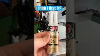 No broken plastic can stop me! #motorcycle #youtubeshorts #repair #kawasaki #garage #JBweld
