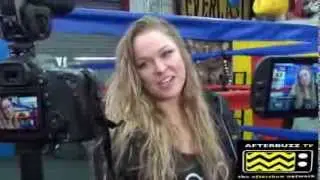 AfterBuzzTV - Ronda Rousey talks wrestling
