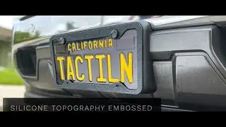 TACTILIAN Original Silicone American Flag License Plate Frame Holder