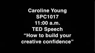 &ldquo;How to build your creative confidence&rdquo;