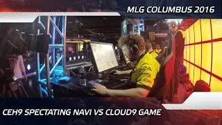 Ceh9 spectating Na'Vi vs Cloud9 game @ MLG Columbus 2016 (ENG SUBS)