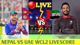 LIVE: NEPAL VS UAE WCL2 LIVE - LIVE FROM TU GROUND | WORLD CRICKET LEAGUE 2 - NEP VS UAE ODI MATCH