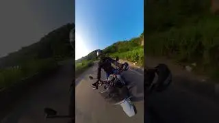 Lean mode: ON #BikeLife #RiderLife #TwoWheels #RideMore #MotoVibes #MotoLife #BikeReel #insta360