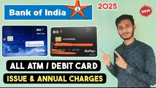 BOI All Debit Card Charges । Bank Of India Types Of Atm Card । BOI Atm Card New Charges 2025