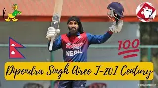 Dipendra Singh Airee Century || DSA 1st T20-I Hundred ||