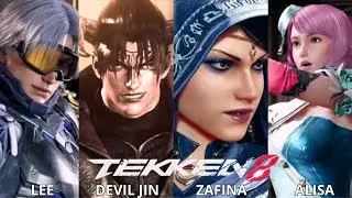 Tekken 8| Zafina,Lee,Devil Jin and Alisa REVEAL Trailer