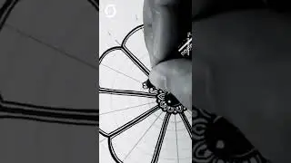 Mini Mandala + 3D effect tutorial 🖤 Save | Share | Like , #mandalavideo #mandala #3D #relaxingvideo
