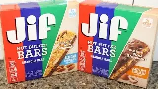 Jif Nut Butter Granola Bars: Almond Chocolate & Hazelnut Chocolate Review