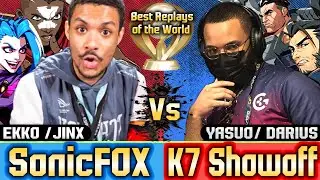 🔥2XKO (SonicFox vs K7 Showoff)🔥Jinx, Ekko, Darius and Yasuo ▰ League of Legends Fight High Level