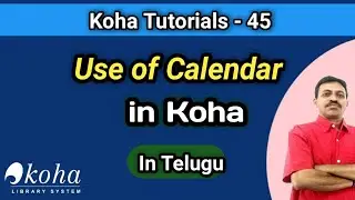 Calendar in Koha I In Telugu I Seshu Creations