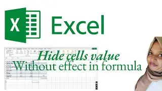 Hide cells valueWithout effect in formula #excel #advancedexcel #exceltips #HideCellsExcel #hide