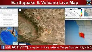 Live California Earthquake Watch - 3D Map - USGS Latest - Seismic Charts - Ridgecrest - Coso Region