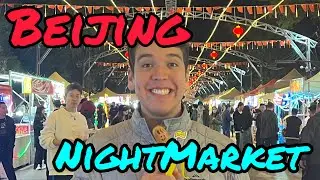 Exploring Night Market in Beijing, China! What?!