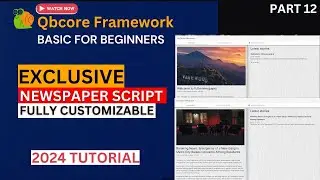 BEST  NEWSPAPER SCRIPT | FREE | | FiveM Roleplay Scripts | FiveM Tutorial 2024