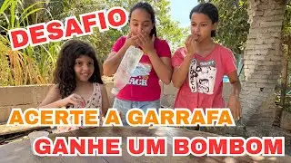 DESAFIO: Acerte a Garrafa e Ganhe um Bombom! 🍬😂 | Quem Será o Campeão?