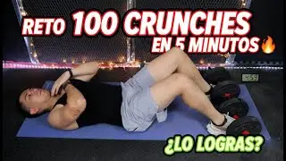 RETO 100 CRUNCHES en 5 Minutos 🔥 ¿Lo Logras?