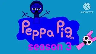 Peppa pig gets grounded on a logo pinki and jeven