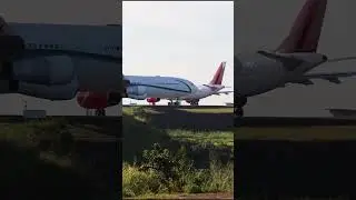 Airbus A340-300 AirX decolando do aeroporto de Viracopos 🛫