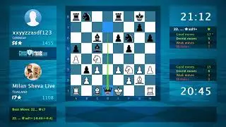 Chess Game Analysis: Milan Sheva Live - xxyyzzasdf123, 1-0 (By ChessFriends.com)