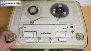 Grundig TK46B Tube Tape Recorder Demonstration Video - For sale at www.variousstorenl.com