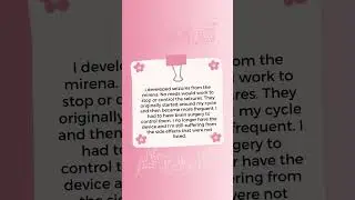 I developed seizures from the Mirena