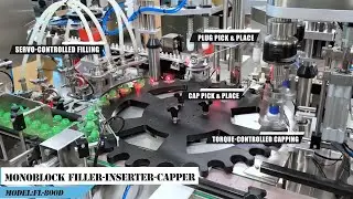 Automatic Monoblock Filler-Inserter-Capper