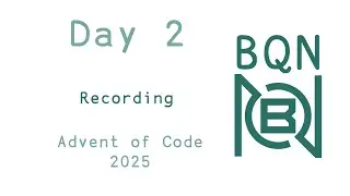 Advent of Code '25 Day 2 in BQN