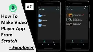How To Make Video Player App In Android Studio | Bottom Navigation Bar Exoplayer Tutorial - Part 1