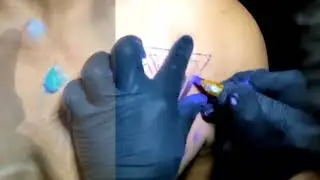 Infinite Triangle Tattoo Timelapse
