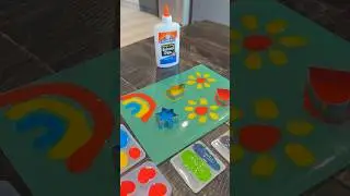 Window Stickers with Elmer&rsquo;s glue/ Easy fun activity/ kids activity