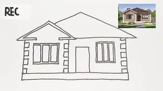 How to draw a house easy | new house design |  drawing house ideas | drawing art for Kids 