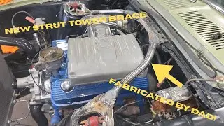 FABRICATING A NEW STRUT TOWER BRACE FOR THE 68' MUSTANG!