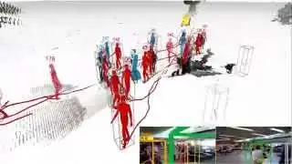 Real-Time Multi-Modal People Tracking for Mobile Robots in Crowded Environments