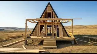 He Built an A-Frame Cabin in the Texas Mountains &ndash; Start to Finish